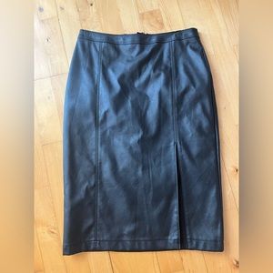 Abercrombie & Fitch Faux Leather MIDI skirt